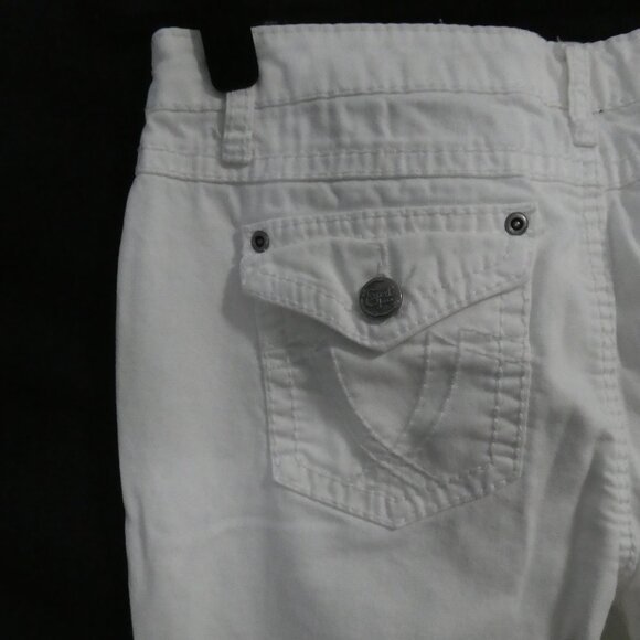 EARL JEANS | size 6 | Chic White Rolled Cuff Capris - Picture 10 of 16
